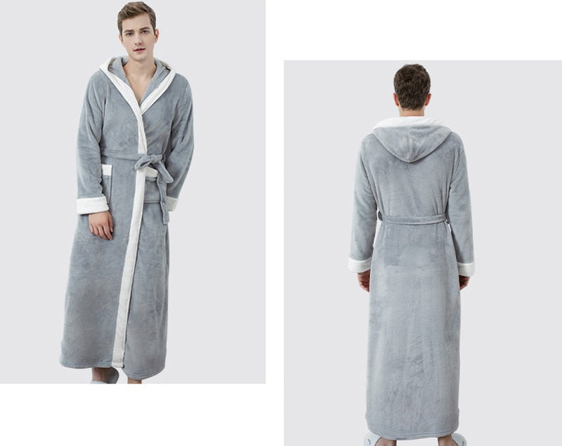 Men's Bathrobe with Hood